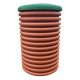 Fi500 pipe, 1 m, well, shaft, sewage system + manhole cover, green