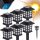  Aigostar embedded solar lamp, black, 32 cm, 6 pcs.