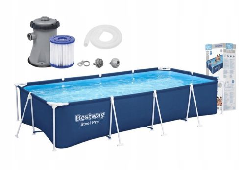 Garden pool 400x211x81 cm Bestway 56424 with pump