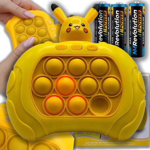  POP IT POPIT PIKACHU GAME ELECTRIC ARCADE + 3 FREE BATTERIES + 3× NM Revolution AAA alkaline battery (R3) 1 pc.