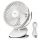  EBERG TIK Ventilateur de table blanc