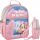  Paw Patrol Starpak kindergarten backpack with one compartment for girls. Pink, grey and silver tones