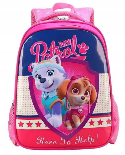  PAW PATROL school backpack, solid A4, strong SKYE