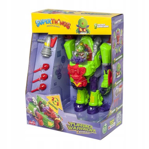  Magic Box Toys Superthings Turbo Warrior Speed + Beutel Magic Box Super Zings Things Serie 8