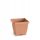  Prosperplast flowerpot 45 cm x 45 x 35 cm plastic, brown and beige tones, orange tones