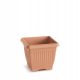  Prosperplast flowerpot 45 cm x 45 x 35 cm plastic, brown and beige tones, orange tones