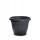  Prosperplast flowerpot, 45 cm x 45 x 35 cm, diameter 45 cm, plastic in grey and silver