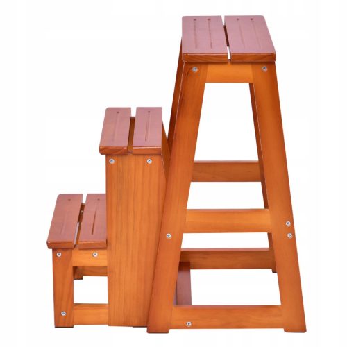  FOLDABLE WOODEN LADDER STOOL, PLATFORM STOOL