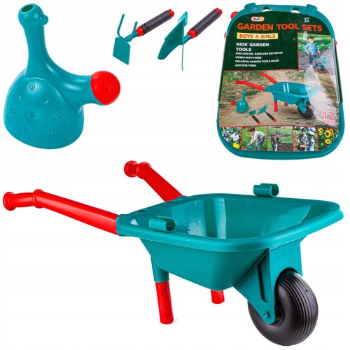 SMALL GARDENER SET Garden tools for children Wheelbarrow accessories 12 pcs