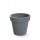  Prosperplast flowerpot, 40 cm x 40 x 36 cm, diameter 40 cm, plastic in grey and silver