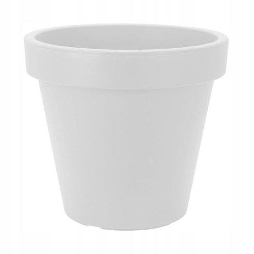  Corners Edges Flowerpot 40 cm x 40 x 35 cm Diameter 40 cm Plastic white