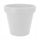  Corners Edges Flowerpot 40 cm x 40 x 35 cm Diameter 40 cm Plastic white