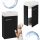 Bathroom wall cabinet with washbasin, black lacquer, no fingerprint, 40 cm