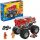  Hot Wheels Monster Trucks Mega - Buildable Vehicle 5-Alarm + ATV Buggy Set HHD19