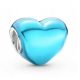  Charms Metallic Turquoise Heart Silver 925