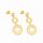  GOLD OPENWORK HOOP EARRINGS 333 LENGTH 3.1 CM