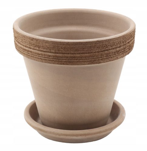  Degrea flowerpot 15 cm x 15 x 14 cm made of ceramic + Degrea flowerpot stand 13 cm made of ceramic