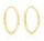  EARRINGS surgical steel HOOPS 1.8cm gold plated