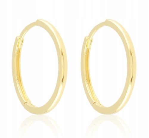  EARRINGS surgical steel HOOPS 1.8cm gold plated