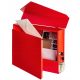 Handmade mailbox with letterbox and red newspaper holder made of IronWood