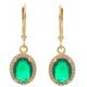  HANGING SILVER MARQUISE EARRINGS GOLD PLATED!!