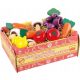  WOODEN VEGETABLES IN A BOX SHOP GAME LEMON TOMATO CARROT