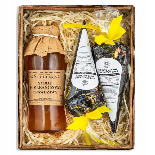  Gift set gift basket TEA syrup