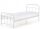  Halmar Linda metal single bed 90x200 white