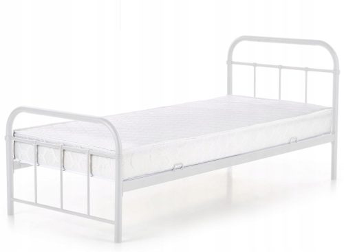  Halmar Linda metal single bed 90x200 white