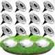  Eddcom embedded solar lamp silver 12.6 cm 12 pcs.