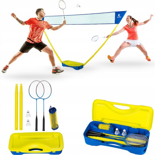 Badminton, string, cover, racket, net, posts, badminton set, Outtec 66051 racket set with badminton