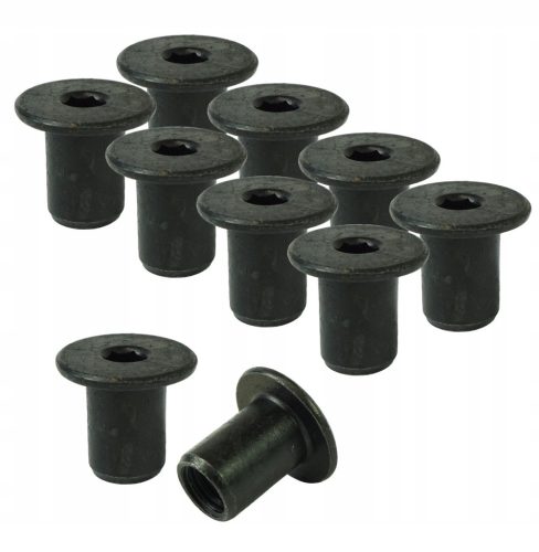 100 x Ericson nut black M10 x 18 mm Allen key