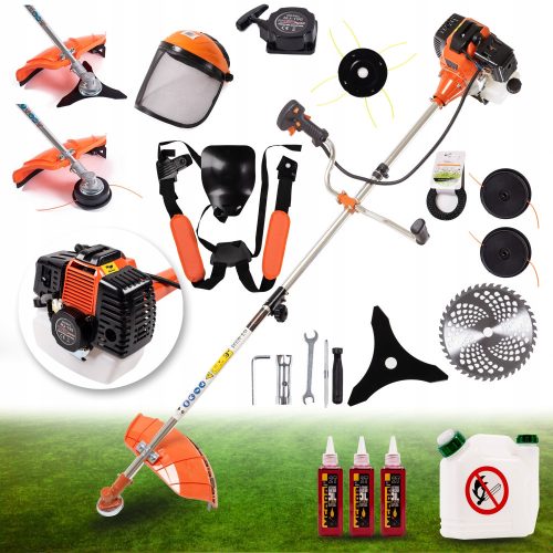  POWERFUL 7 HP MEGA TRIMMER SET WITH PETROL BRUSH BUTTERFLY