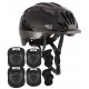  Casque de vélo enfant réglable 48-52 + ensembles de protections Nils Extreme H210 S