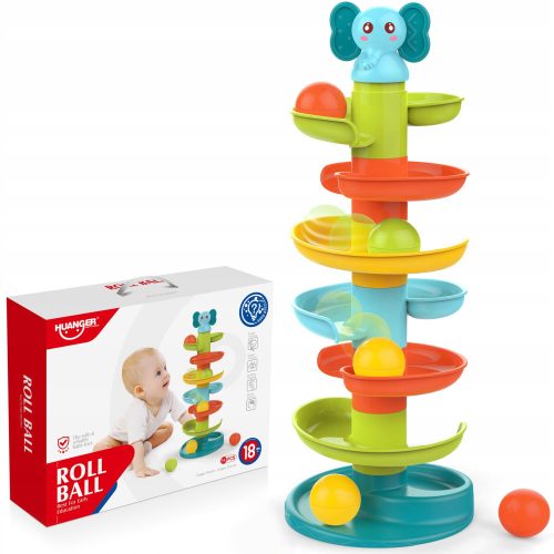  ball track, slide, baby ball tower