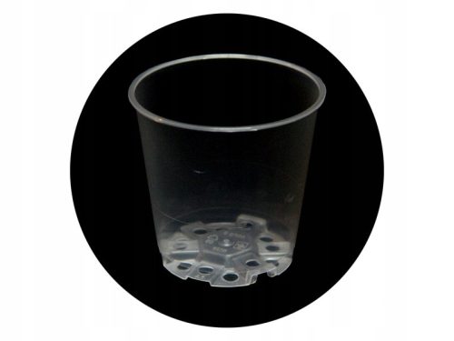  TEKU flowerpot 6.02 cm x 6.02 x 5.79 cm diameter 6 cm plastic transparent