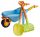 ECO Line blue wheelbarrow + rake shovel