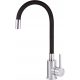 Deante LUNO floor-standing kitchen faucet, black, silver