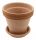  Degrea flowerpot 15 cm x 15 x 14 cm ceramic + Degrea flowerpot 13 cm x 13 x 2 cm diameter 13 cm ceramic