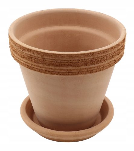  Degrea flowerpot 15 cm x 15 x 14 cm ceramic + Degrea flowerpot 13 cm x 13 x 2 cm diameter 13 cm ceramic