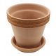  Degrea flowerpot 15 cm x 15 x 14 cm ceramic + Degrea flowerpot 13 cm x 13 x 2 cm diameter 13 cm ceramic