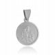  Silver medallion pendant Saint Joseph of Nazareth in a circle, pr. 925