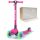  Three-wheeled balance scooter. Gift for a girl aged 4 and up, Pink 3+