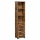 bathroom cabinet column, industrial loft bookshelf