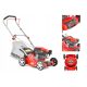  Hecht petrol lawn mower with basket, 127 cm³ capacity. Basket 40 l, cutting width 41 cm