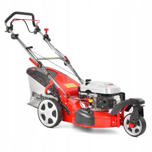  Hecht petrol lawn mower with basket, 135 cm³ capacity. Basket 60 l, cutting width 46 cm