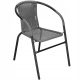  Springos garden chair, grey metal