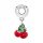  925 Silver Asymmetric Cherry Charm Pendant