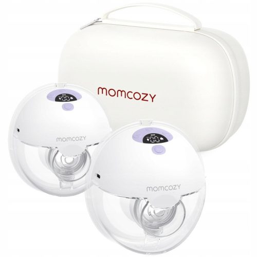  Momcozy M5 Portable Electric Double Breast Pump, 3 Modes, 9 Levels, Rose