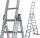  Krause aluminum ladder 3 x 8 up to 150 kg